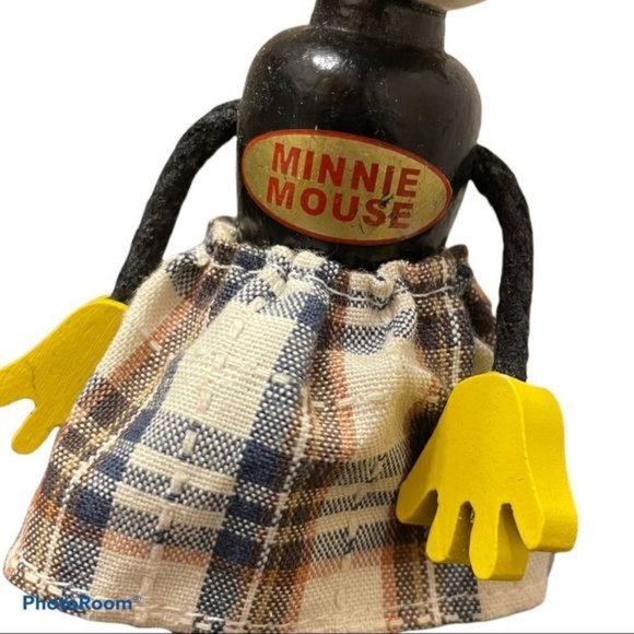 SCHYLLING retro Minnie Mouse rare fun-e-flex wood doll - Picture 9 of 9